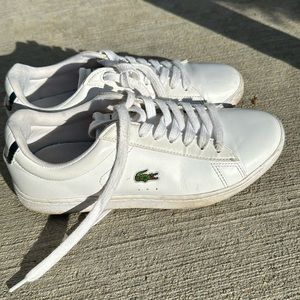 stylish white sneakers with great condition